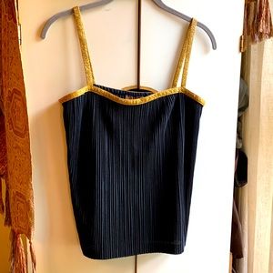 Yves Saint Laurent vintage pleated camisole tank